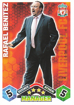 Rafael Benitez Liverpool 2009/10 Topps Match Attax Manager #437